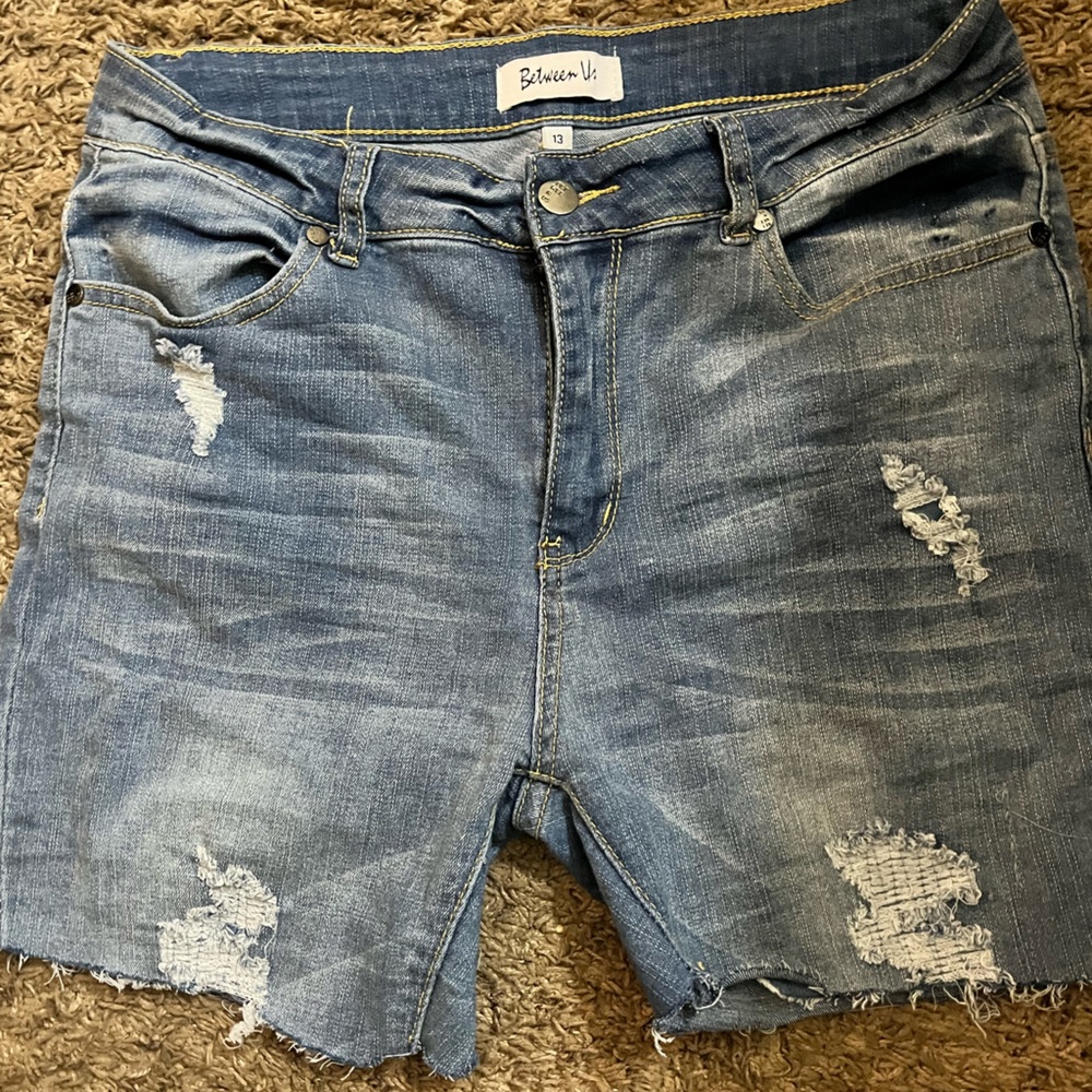 denim shorts